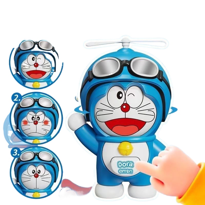 Cat Toys - Doraemon Gezichtsveranderende Pop, Deformeerbaar Figuur Speelgoed,
