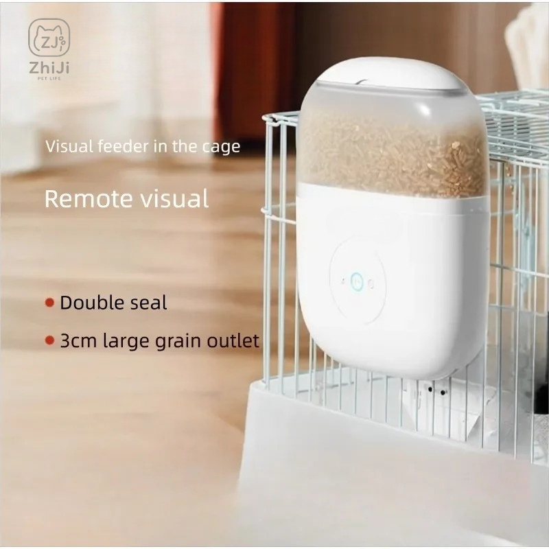 Pet Feeders - Op kooi gemonteerde intelligente timing-konijnenvoeder 200W