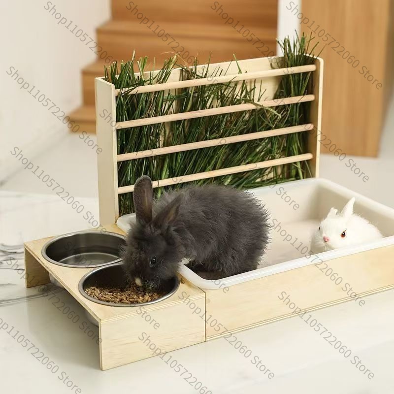 Houten konijnenvoederbak, mini - Pet Beds recensie en prijs