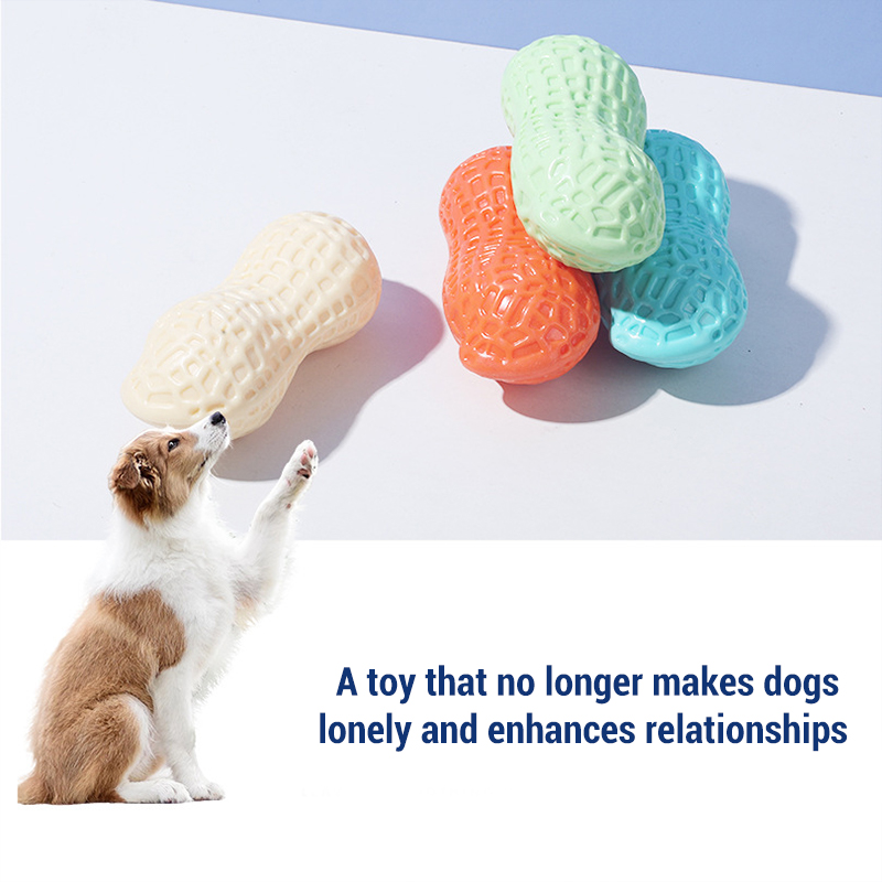 Piepende pinda-botten hondensp - Teeth Cleaning Dog Chew Bone recensie en prijs