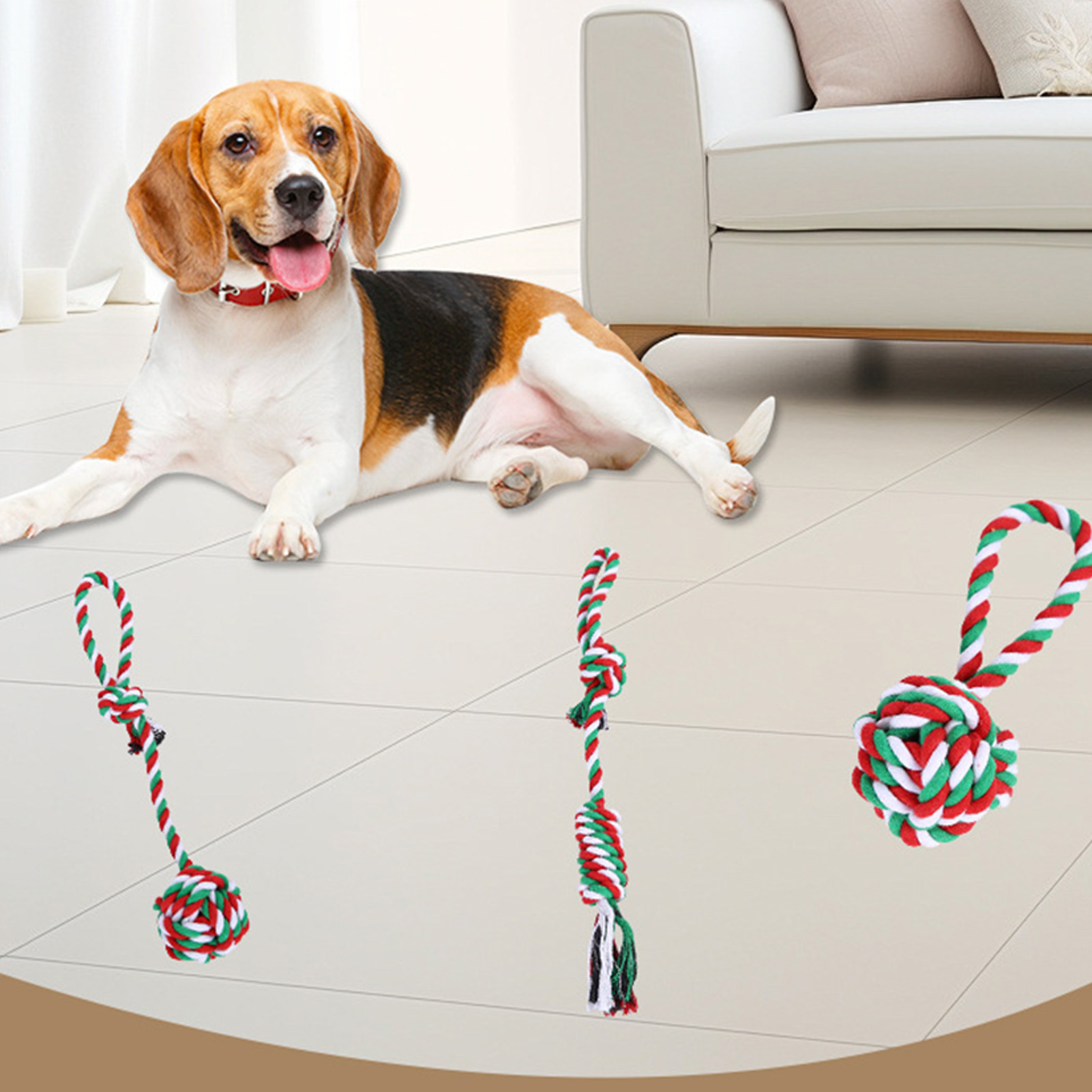 Hondenspeelgoedset met kauwtou - Dog Rope Toy Aggressive Chewers recensie en prijs