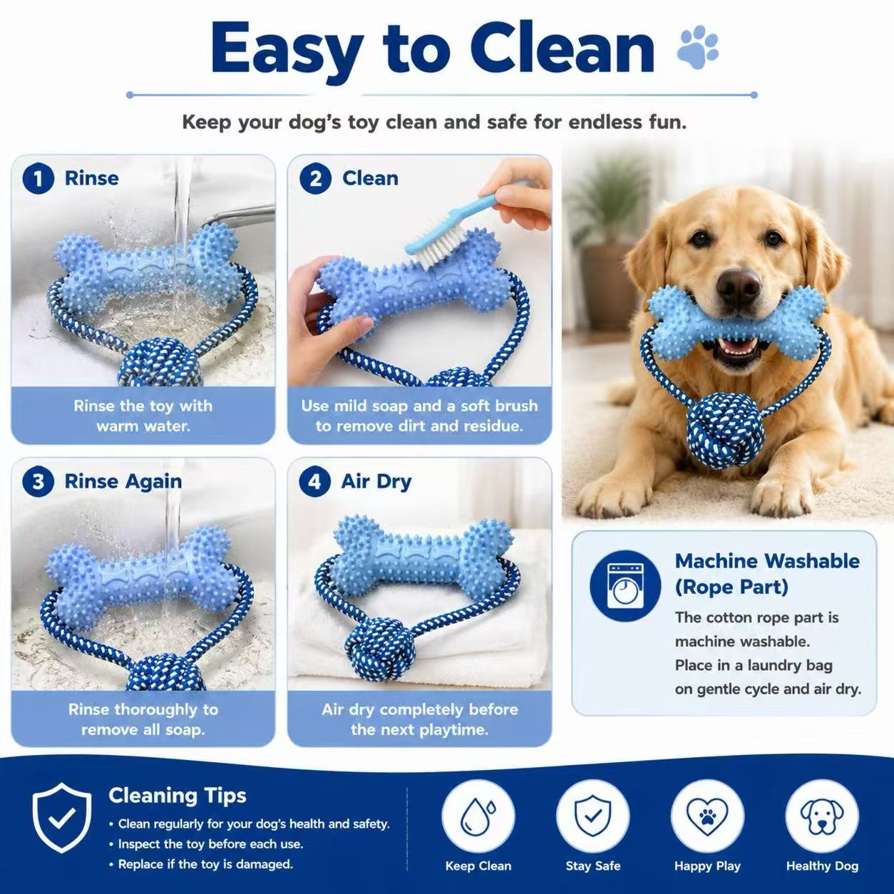 Hondenspeelgoed voor agressiev - Dog Rope Toy Aggressive Chewers recensie en prijs